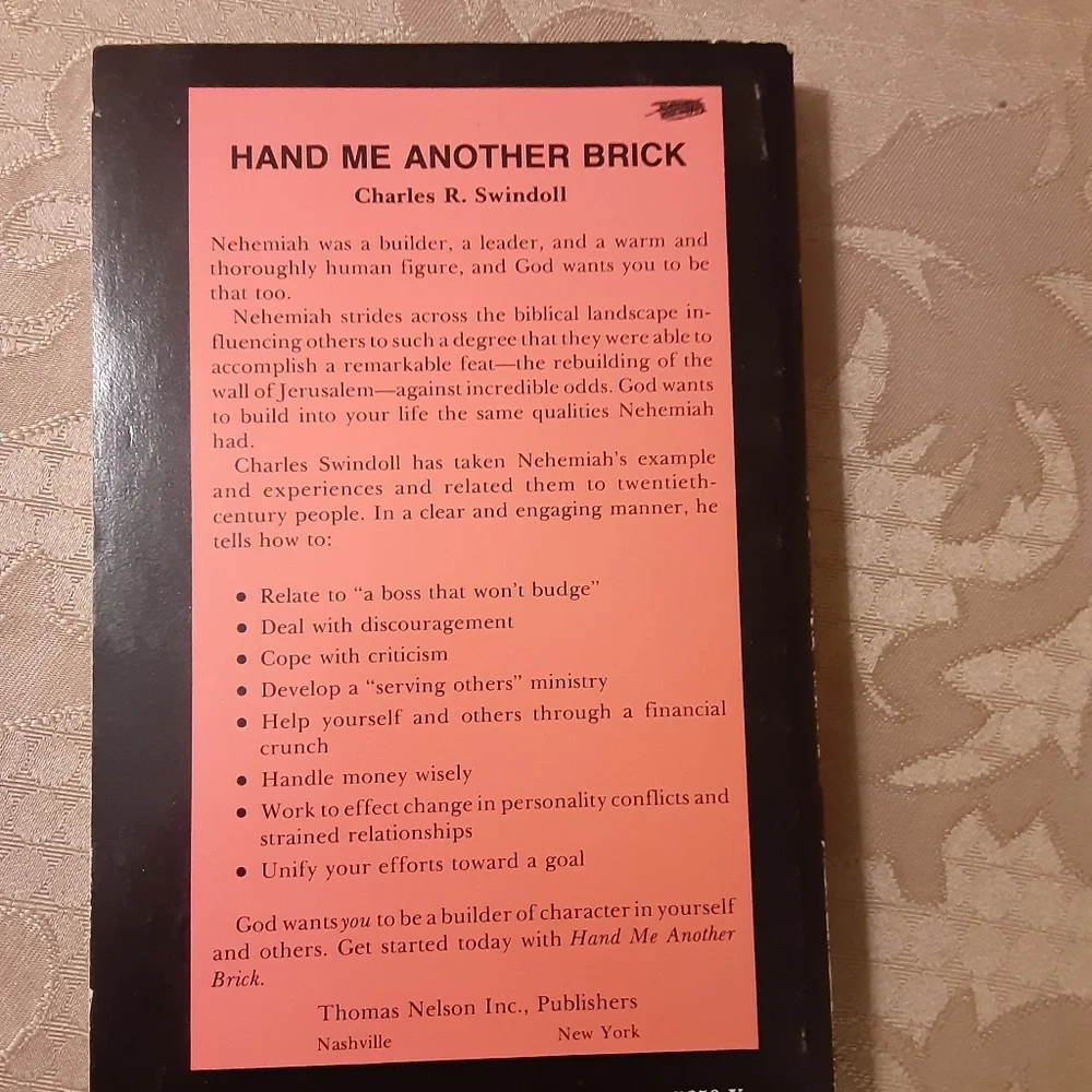 HAND ME ANOTHER BRICK Paperback Book